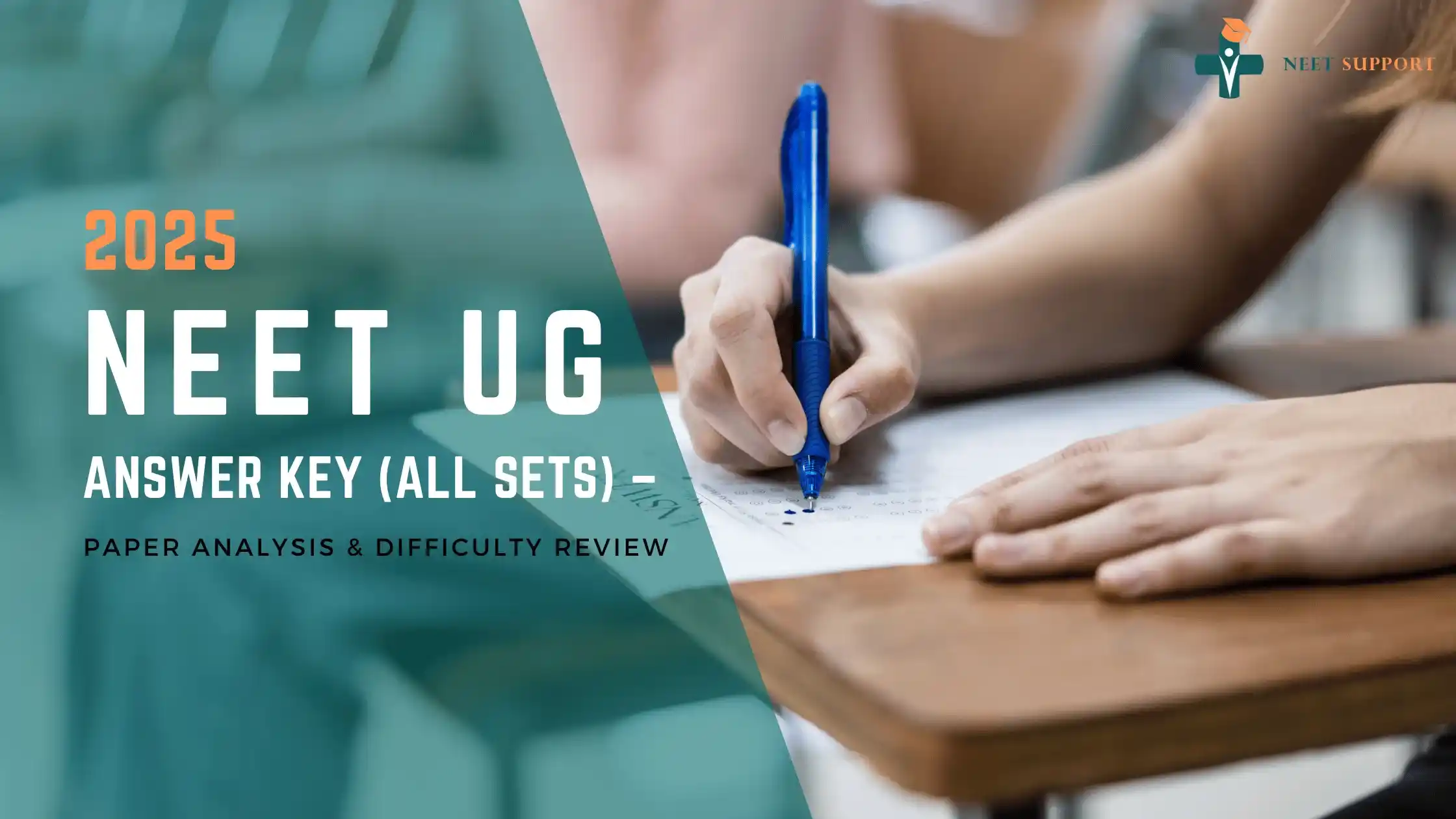 Cover Image for NEET UG 2025 Answer Key (All Sets) – Paper Analysis & Difficulty Review