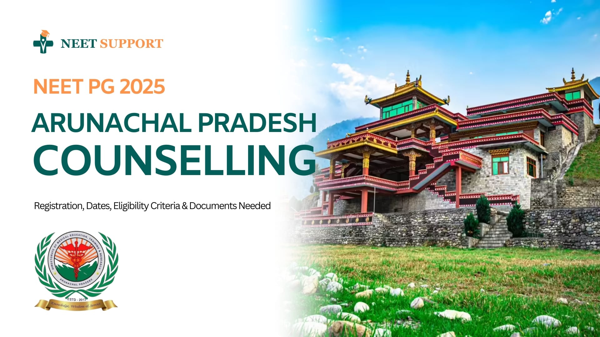 Arunachal Pradesh NEET PG 2025: Registration, Dates, Eligibility & Documents