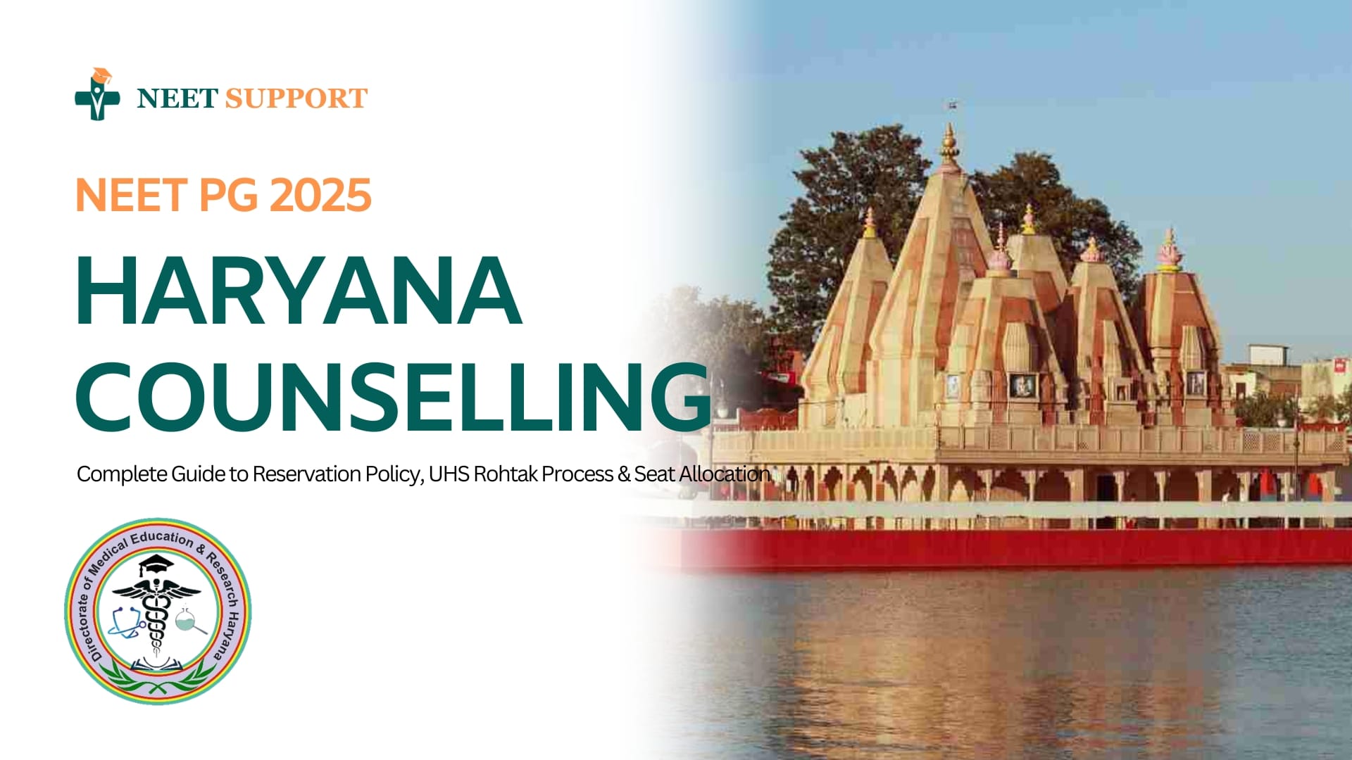 Haryana NEET PG Counselling 2025: Complete Guide to Reservation Policy, UHS Rohtak Process & Seat Allocation