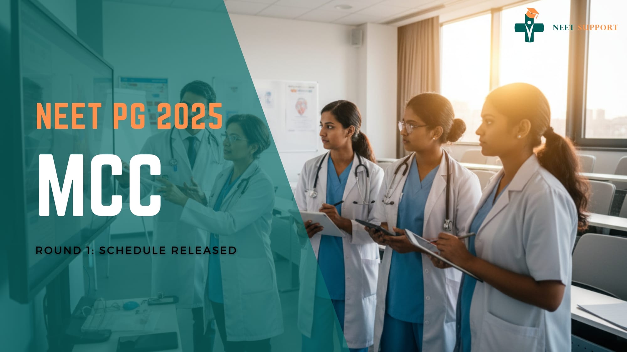 Cover Image for MCC NEET PG Counselling 2025: Round 1: Schedule Released