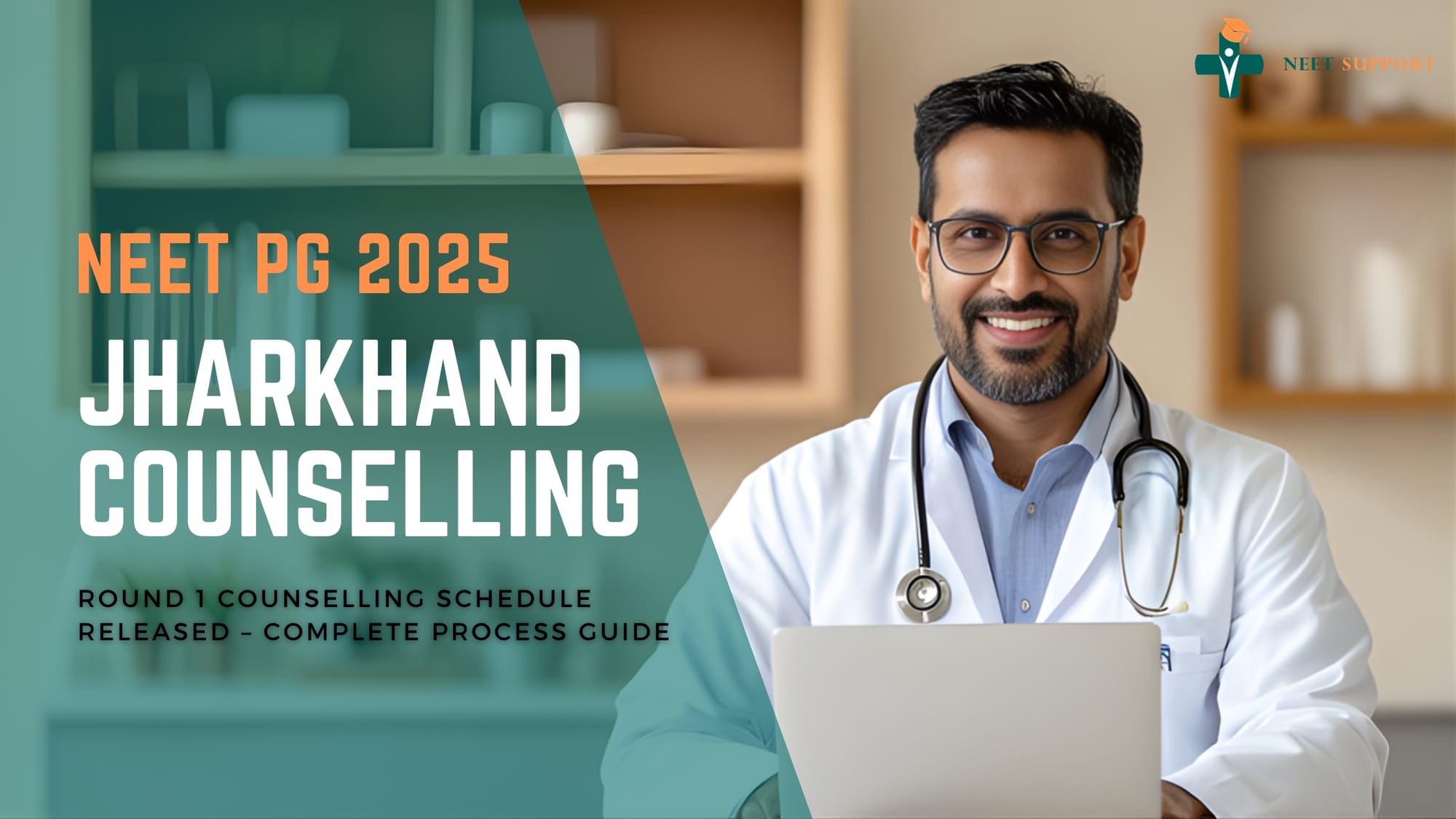 Cover Image for Jharkhand NEET PG 2025 Round 1 Counselling Schedule Out – Check Dates & Process