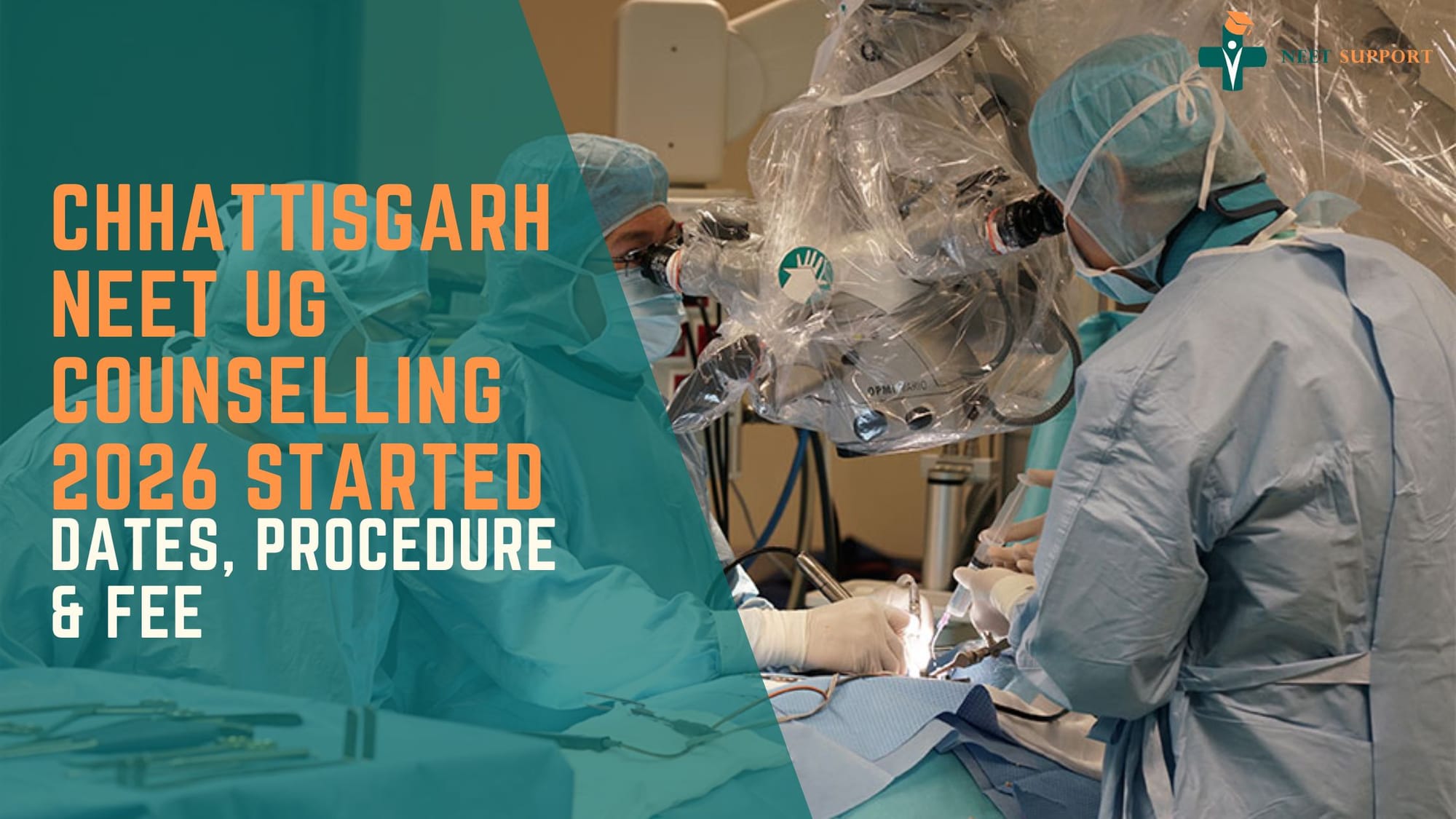 Cover Image for Chhattisgarh NEET UG Counselling 2026 Started - Dates, Procedure & Fee