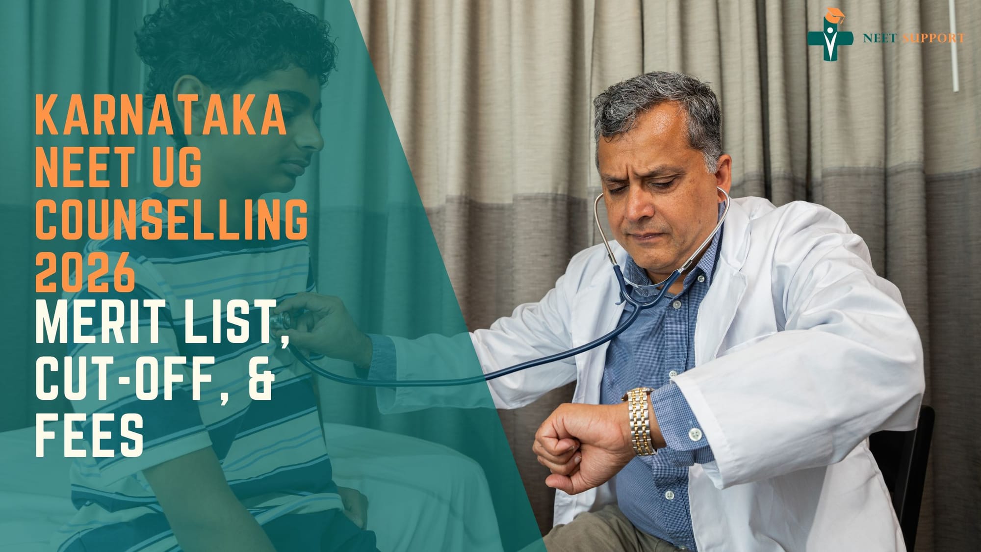 Cover Image for Karnataka NEET UG Counselling 2026 - Merit List, Cut-off, and Fees
