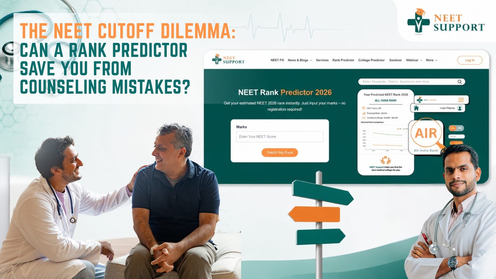 Cover Image for The NEET Cutoff Dilemma: Can a Rank Predictor Save You from Counseling Mistakes?