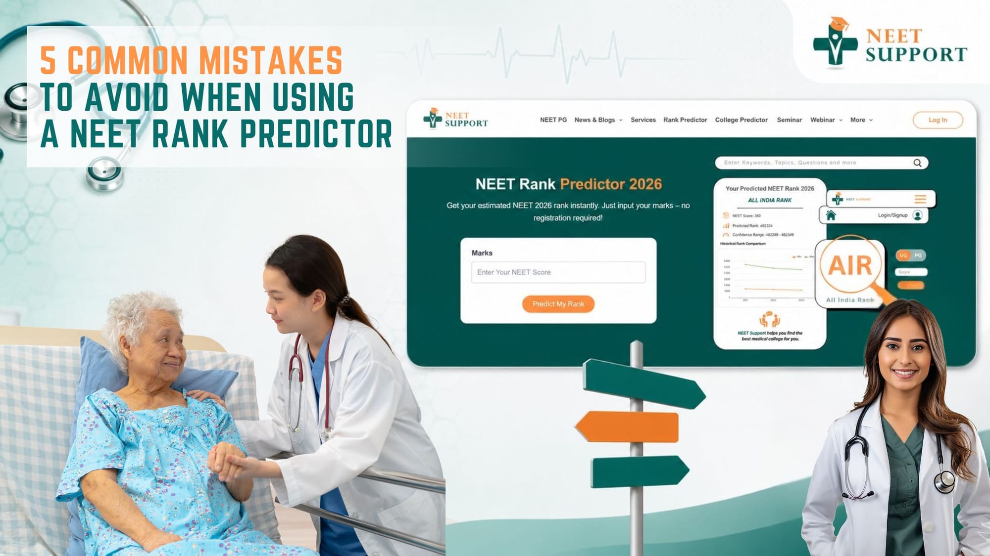 Cover Image for 5 Common Mistakes To Avoid When Using A NEET Rank Predictor