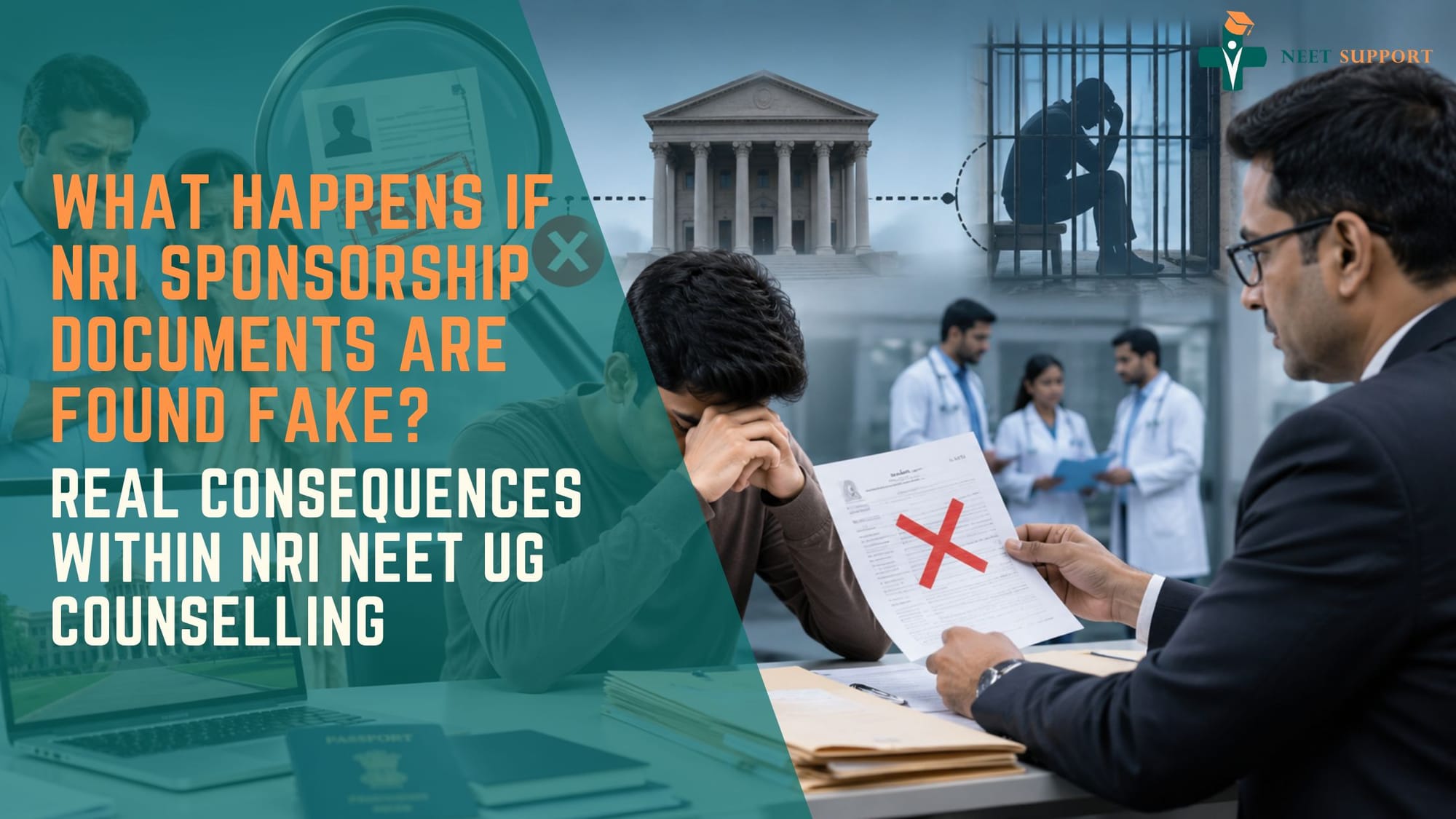 Cover Image for What Happens If NRI Sponsorship Documents Are Found Fake? Real Consequences Within NRI NEET UG Counselling