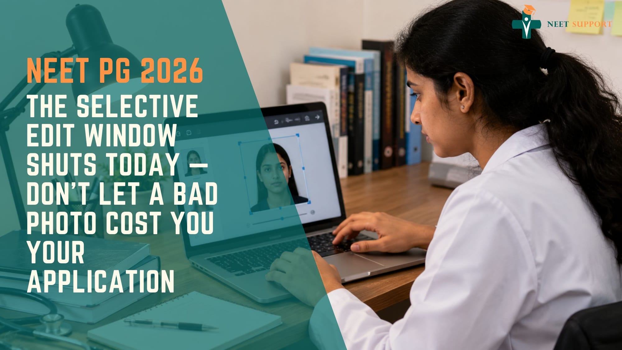 Cover Image for NEET PG 2026: The Selective Edit Window Shuts Today — Don't Let A Bad Photo Cost You Your Application