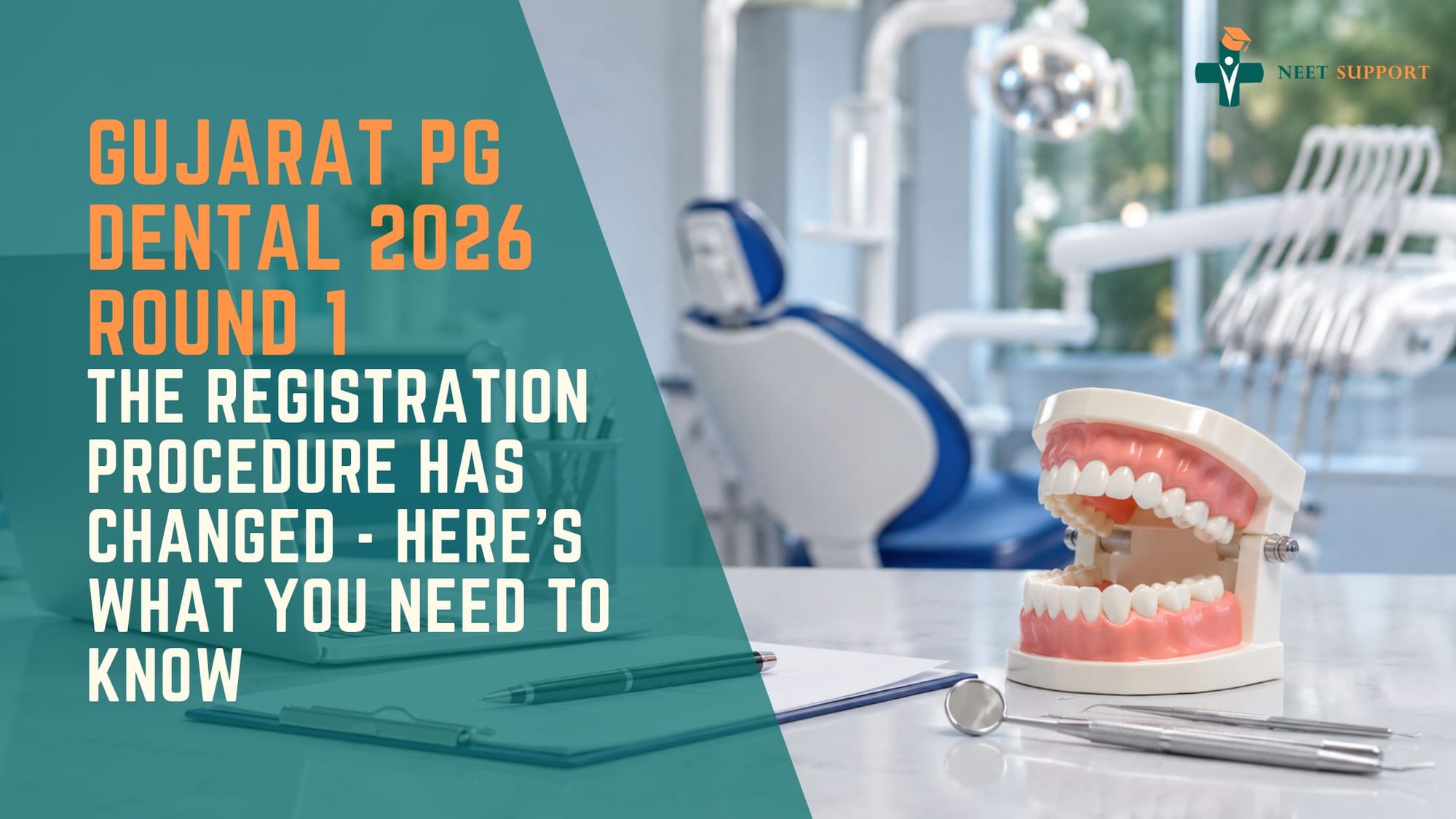 Cover Image for Gujarat PG Dental 2026 Round 1: The Registration Procedure Has Changed - Here's What You Need To Know
