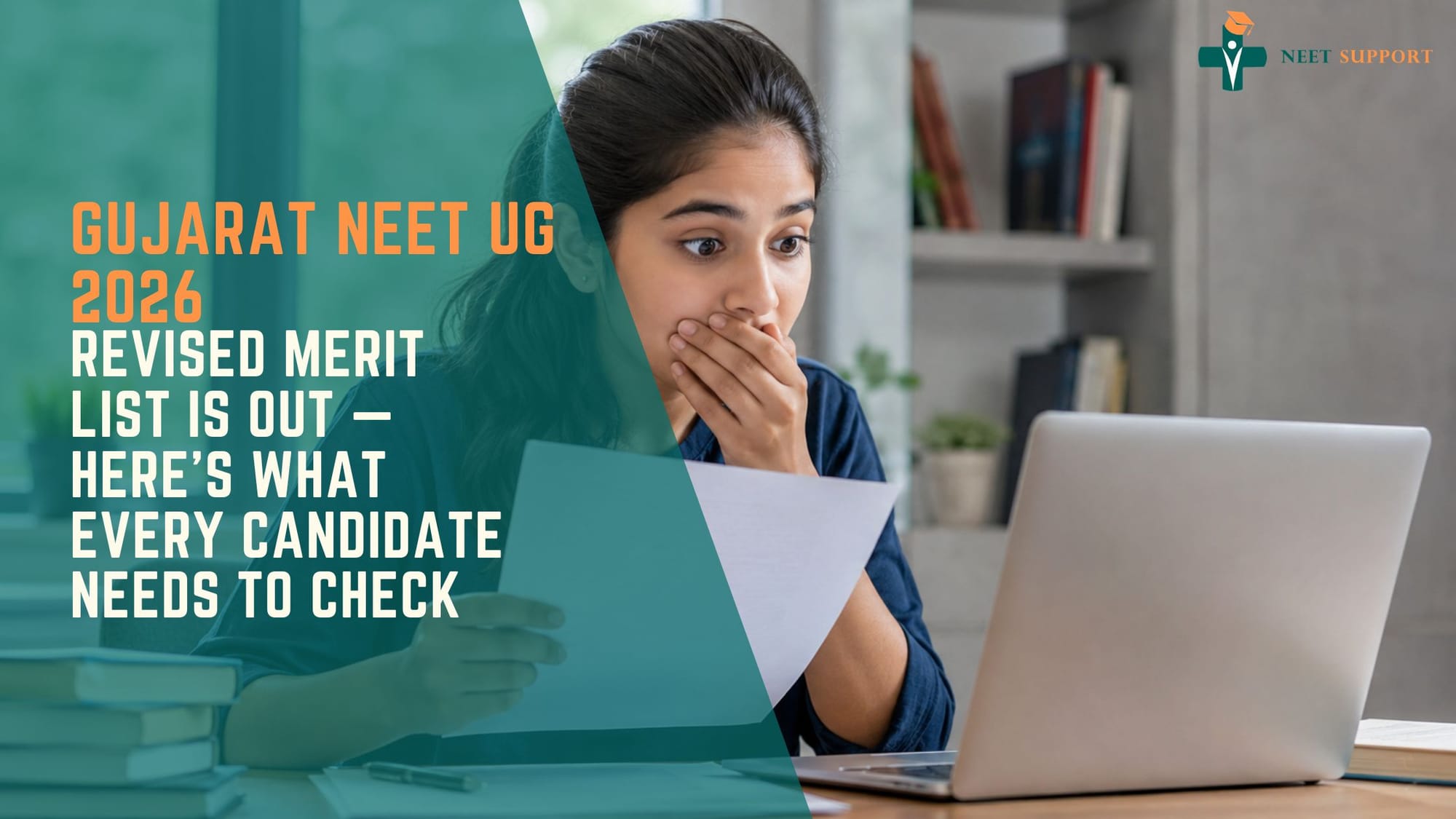 Cover Image for Gujarat NEET UG 2026: Revised Merit List Is Out — Here's What Every Candidate Needs To Check