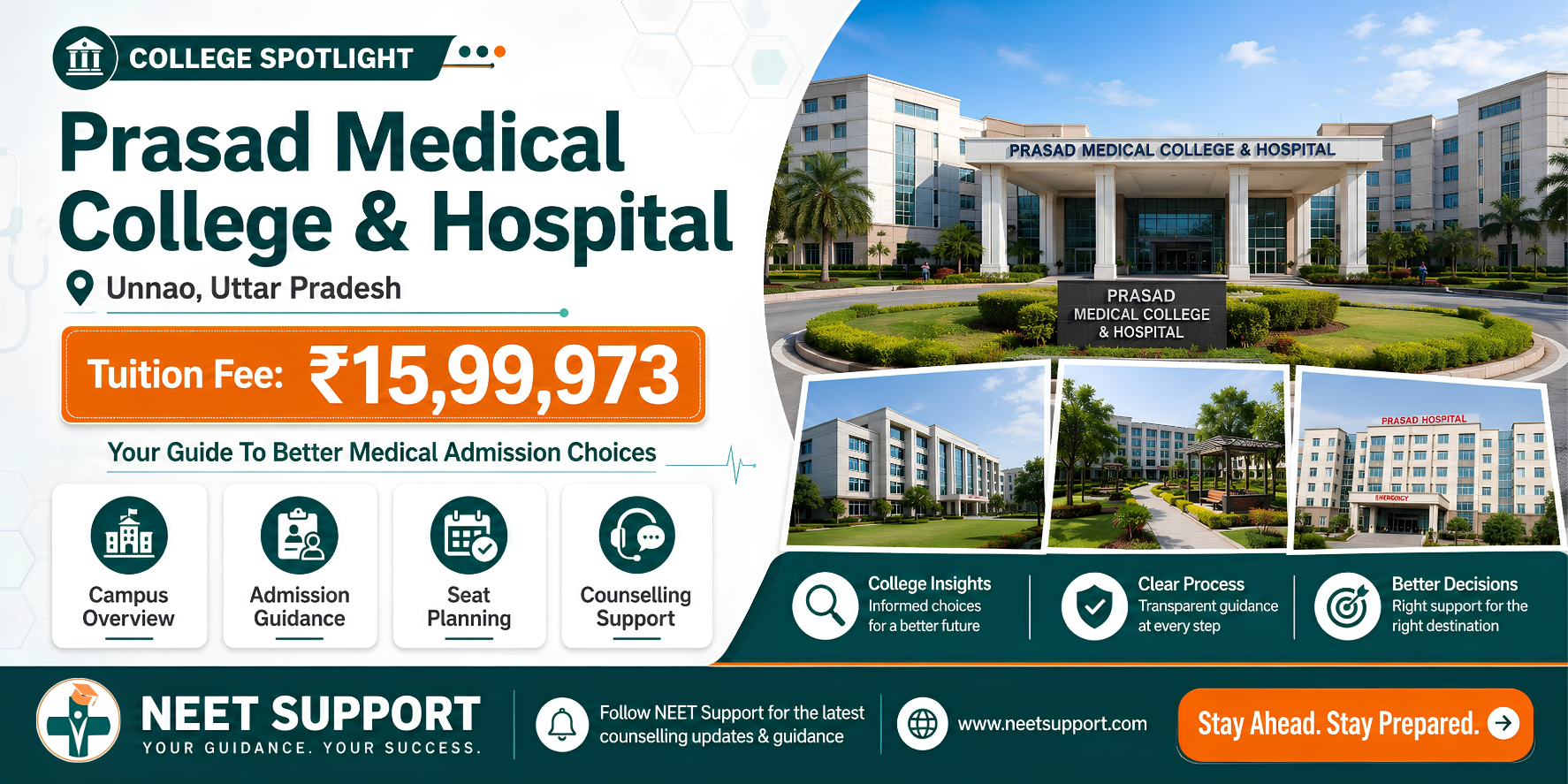 Cover Image for Prasad Medical College, Unnao: A 650-Bed Hospital on the Kanpur-Lucknow Road