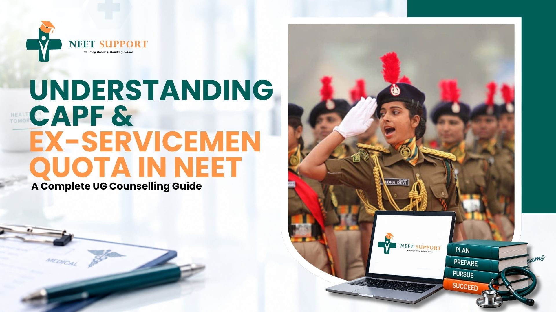 Cover Image for Understanding CAPF & Ex-Servicemen Quota in NEET: A Complete UG Counselling Guide