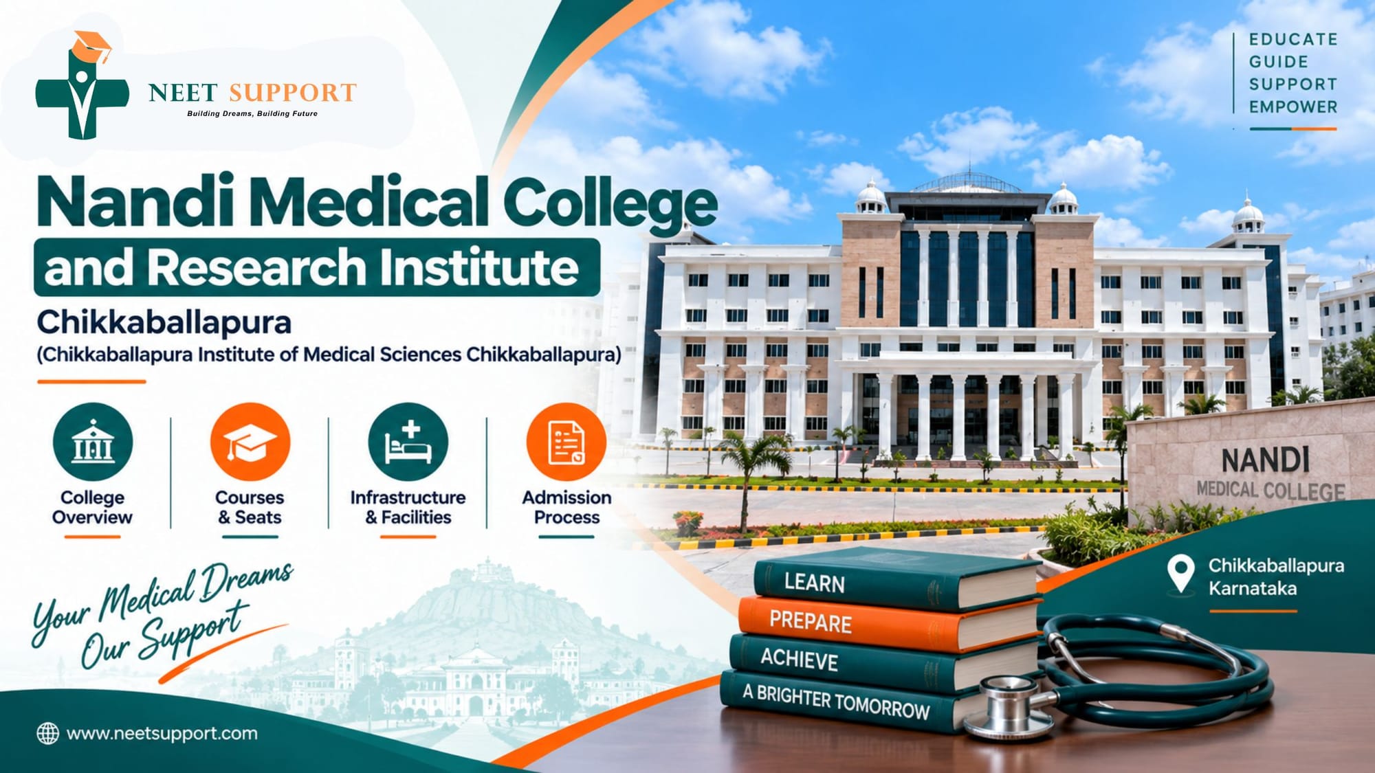 Cover Image for Nandi Medical College and Research Institute, Chikkaballapura - Complete Guide