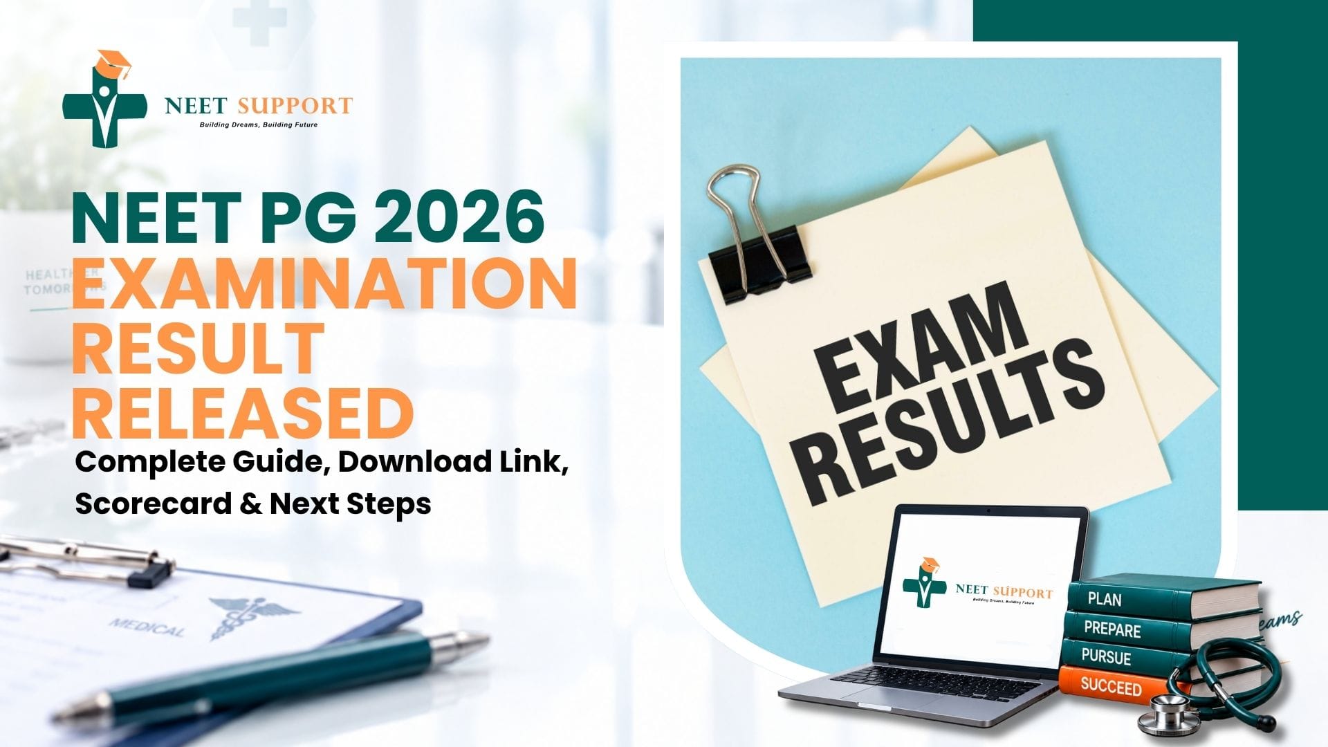 Cover Image for NEET PG 2026 Examination Result Released: Complete Guide, Download Link, Scorecard & Next Steps