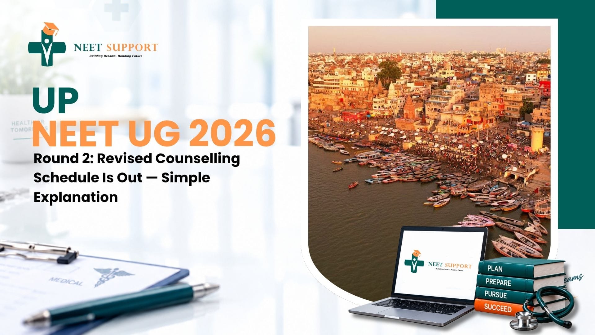 Cover Image for UP NEET UG 2026 Round 2: Revised Counselling Schedule Is Out