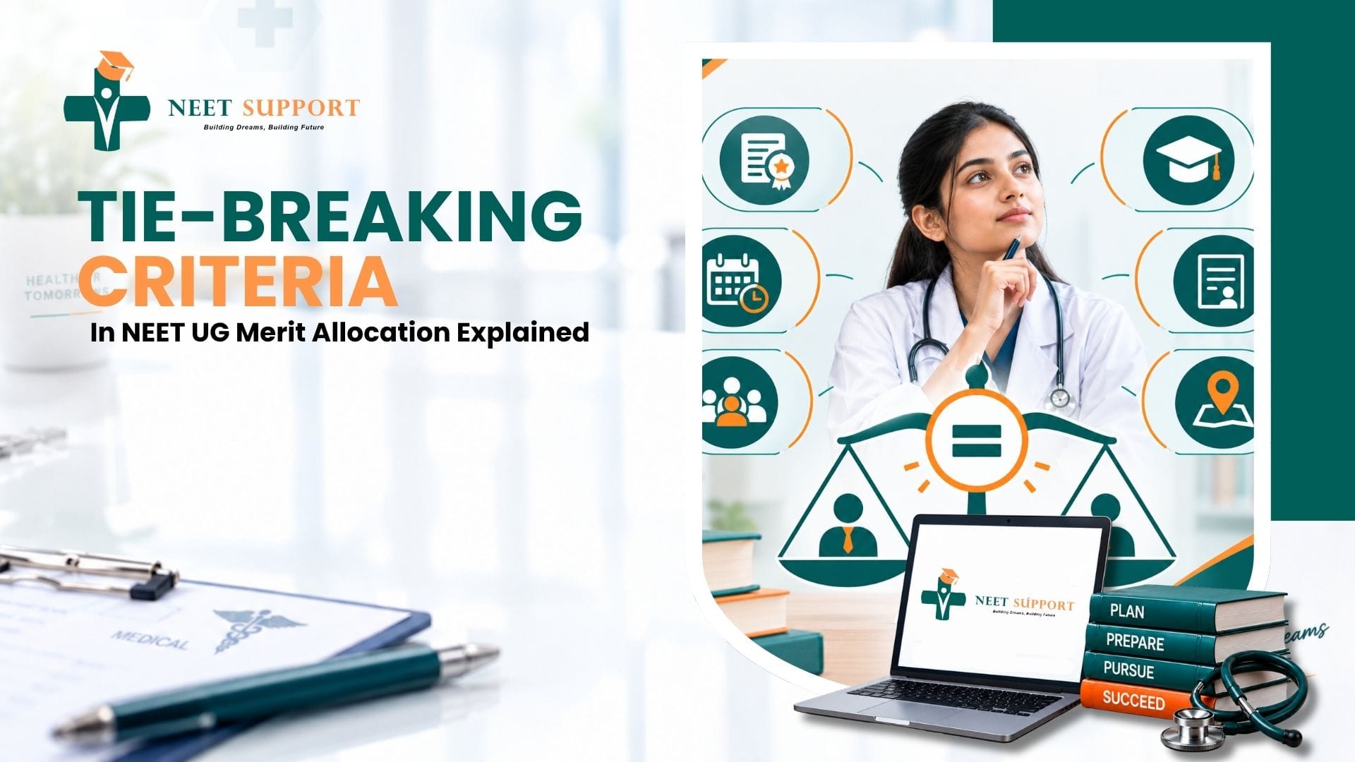 Cover Image for Tie-Breaking Criteria In NEET UG Merit Allocation Explained