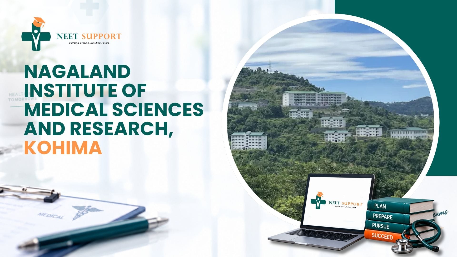 Cover Image for Nagaland Institute of Medical Sciences and Research, Kohima: Admission, Fees, Eligibility, Cutoff and Counselling 2026