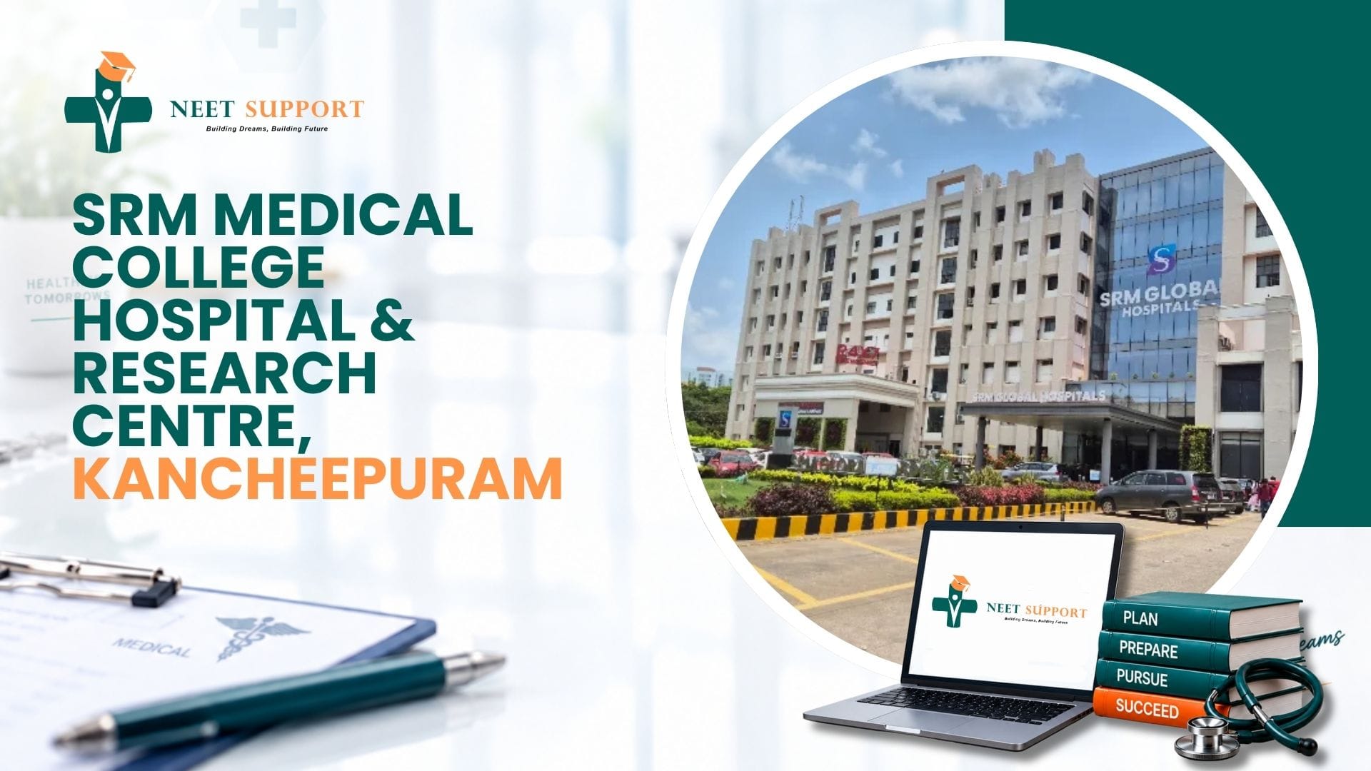 Cover Image for SRM Medical College Hospital & Research Centre, Kattankulathur 2026-27: Admission, Fees, Cutoff & Full Review